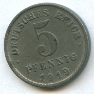 5 пфеннигов 1919 года (есть 1918 год)   (1049)