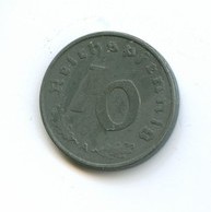 10 пфеннигов 1943 года  со свастикой (2974)  есть другие монетные дворы