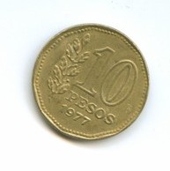 10 песо 1977 года (есть 1976 год)  (6137)