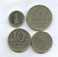 Набор монет 1, 5, 10, 100 шекелей (10481)
