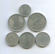 Набор монет 1, 5, 10, 50 пфеннигов, 1, 2 марки (190588)