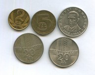 Набор монет 2, 5, 20 злотых (10595)