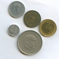 Набор монет 50 сентимо, 1, 50 песет (10608)
