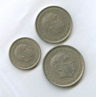 Набор монет 5, 25, 50 песет (10619)