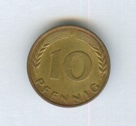 10 пфеннигов 1950 года (10015)