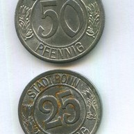Набор 25, 50 пфеннигов 1920 года (10667)