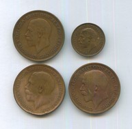 Набор монет 1 фартинг, 1 пенни (10669)