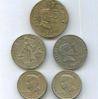 Набор монет 25 сентимо, 1, 5 песо (10672)
