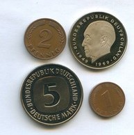 Набор 1, 2 пфеннига, 2, 5 марок (10744)