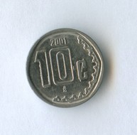 10 сентаво 2001 года (в наличии 1995, 1998, 2004, 2005 гг) (11085)