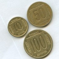Набор 10, 50, 100 динар (13055)