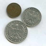 Набор 1 пфенниг, 200, 500 марок 1923 года (13074)