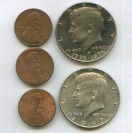 Набор 1 цент, 1/2 доллара (13085)