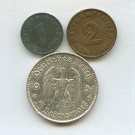 Набор 1, 2 пфеннига, 5 марок (13370)