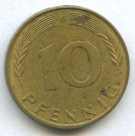 10 пфеннигов 1977 года   (1028)
