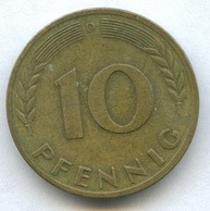 10 пфеннигов 1950 года  (1039)