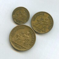 Набор 50 сантимов,1 ,2 франка 1923 года (13113)
