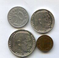 Набор 1, 50 пфеннигов,2, 5 марок (14348)