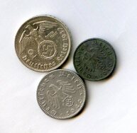 Набор 5, 50 пфеннигов, 2 марки (14355)