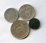 Набор 1, 50 пфеннигов, 2, 5 марок (14363)