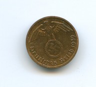 2 пфеннига 1939 года   со свастикой  (2996)  есть другие монетные дворы