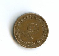 2 пфеннига 1938 года со свастикой  (3001)  есть другие монетные дворы