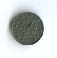 1 пфенниг 1942 года со свастикой  (3020) есть другие монетные дворы