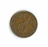 1 пфенниг 1938 года со свастикой  (3028) есть другие монетные дворы