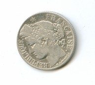 1 франк 1887 года  (3545)