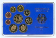 Набор монет Германии 1978 года (в наличии 1977, 79, 80, 81, 82, 83, 84, 88, 90 (все монетные дворы)) (2686)