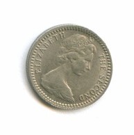 6 пенсов - 5 центов 1964 года  (6487)