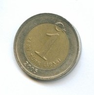 1 новая лира 2005 года (6723)